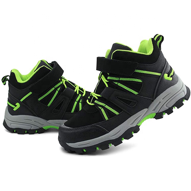 China Brand Customized Outdoor Anti-slip Waterproof Safety Children Adults Hiking Shoes