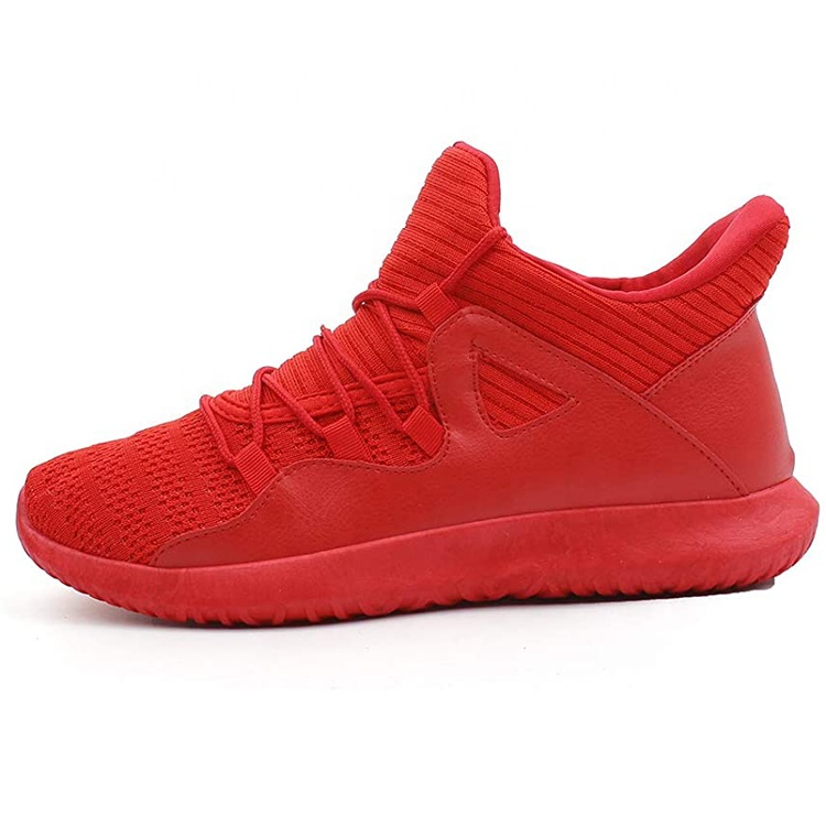 China Fashion Style Unisex Outdoor Knit Lace-up Zapatos Walking Casual Running Shoes