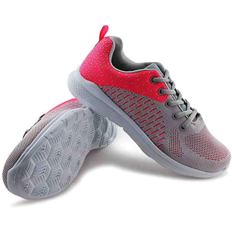 China Lace-up Fashion Trend Lightweight Breathable Casual Sport Running Shoes For Women