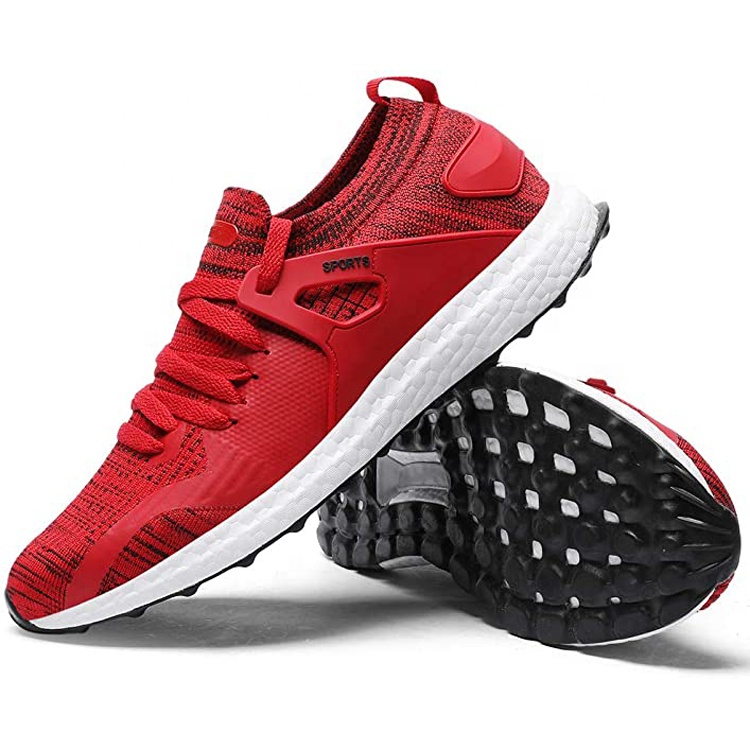 OEM ODM Customized BSCI Outdoor Mesh Ktitting Breathable Anti-Odor Sneakers Running Shoes For Men