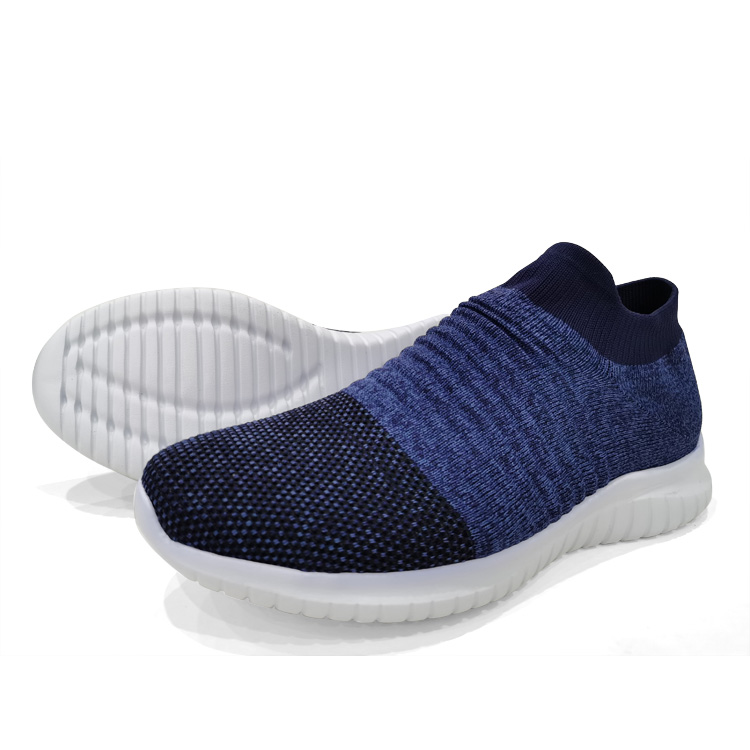 China Popular Latest Fashion Slip-On Knit Sneaker Cheap Sports Running Casual Shoes