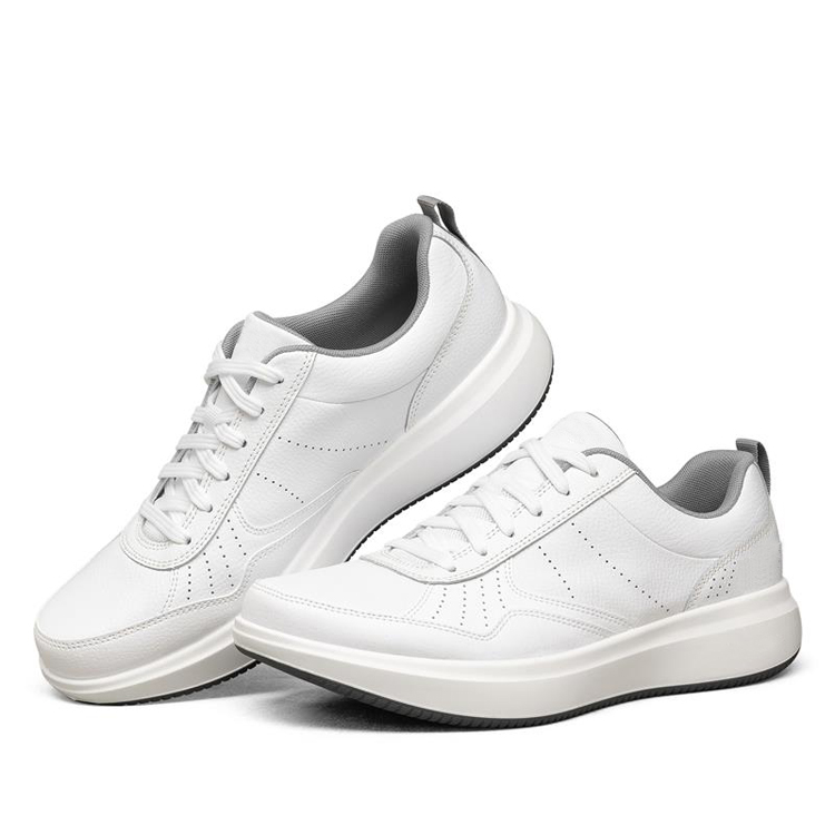 Marca personalizada caminhada ao ar livre diariamente simples e elegante tênis plano feminino masculino sapatos casuais preto