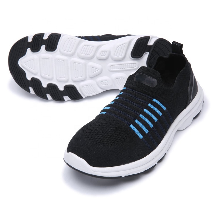 Zapatos ligeros de moda de marca personalizados de China, zapatillas de deporte para Hombre, zapatos informales de malla tejida para hombres