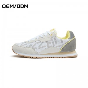 OEM/ODM Kinijos nauji mados odiniai sportiniai batai, vyriški laisvalaikio bėgimo sportbačiai