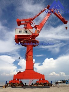 45T@35M Port Crane With Container Spreader or Grab for Handling Containers or Cargo Bulk