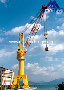 Rail Moving Crane Stiff Boom Crane ak luffing fil asye