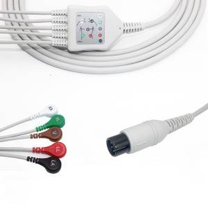 Super Purchasing for Nonin Disposable Spo2 Sensor 9000i - General 6 Pins ECG cable, 5 leads, AHA, Snap terminal, G5140S – Medke