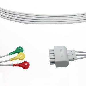 GE Marquette Leadwire Set ECG 3 ليڊ سنيپ IEC 411203-003