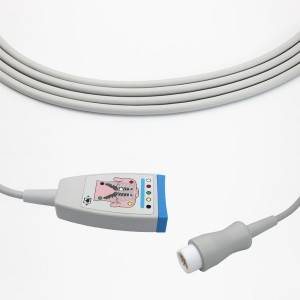 Philips-HP M1668A EKG kabel, 12kolíkový, 5 svodů, IEC, G5224PH