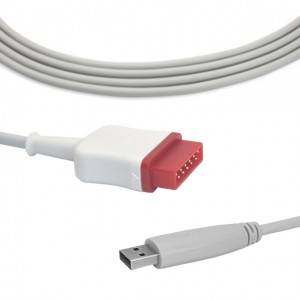 Câble IBP GE Marquette vers transducteur USB B0907
