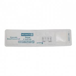 Disposable Neonate NIBP Cuff, 4.2-7.1cm, បំពង់ពីរ C0202