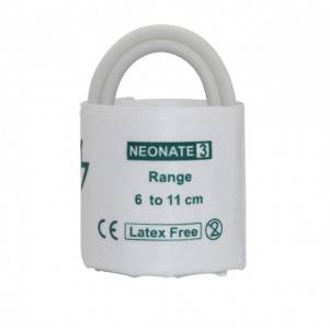 Cyff NIBP Neonate tafladwy, 5-10.5cm, tiwb dwbl C0403