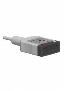 Mindray 0010-30-42719 Kabel Trunk ECG, 5 timah, AHA, 12 Pin Kanthi Resistor