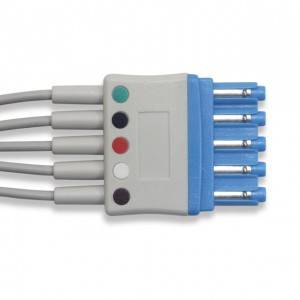Cable Philips ECG de 5 derivacións, AHA, Pinch G511PH