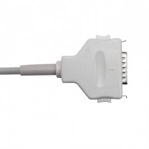 Fukuda Denshi 10-Lead Shielded EKG Cable IEC Fixed Needle 15 Pins, K1203N