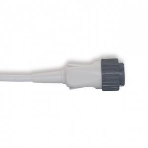 Kenz PC-104 EKG Cable With 10/12 Leadwires, IEC, Fixed Snap K1207S