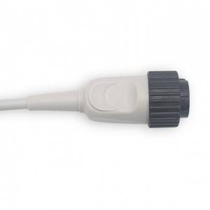 Kenz PC-104 EKG Cable nga adunay 10/12 Leadwires, AHA, Fixed Needle K1107N