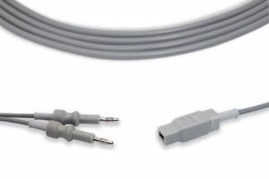 Bipolar 4.0 Banana Plug to European Condenser Clamp Cable CP1002