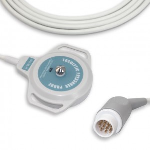 GE-Corometric 12 pin Fetal Ultrasound Probe TOCO Transducer FM-039