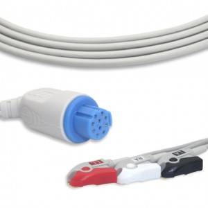 Artema-S/W ЕКГ кабель з 3 проводами AHA G3103P