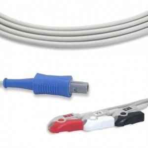 Biosys ECG Cable With 3 Leadwires AHA G3105P
