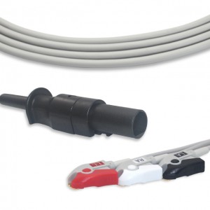 Kontron ECG Cable oo leh 3 Leadwires AHA G3114P