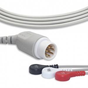 Philips ECG Cable With 3 Leadwires AHA G3123S