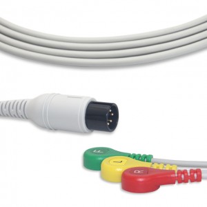 Cable ECG GE-Critikon con 3 hilos conductores IEC G3202S