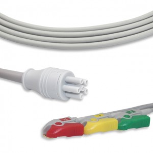 Colin ECG Cable With 3 Leadwires IEC G3206P