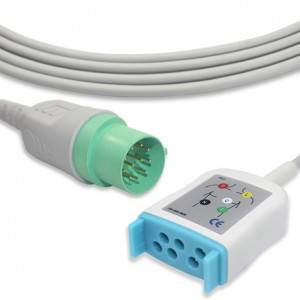 Nihon Kohden ECG Trunk Cable, 3lead, IEC G3230NH