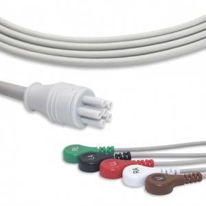 Colin ECG-kabel met 5 geleidingsdraden AHA G5106S