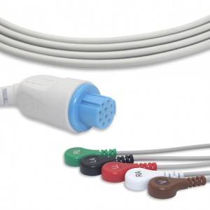 GE Datex ECG Cable With 5 Leadwires AHA G5110S