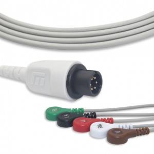MEK ECG-kabel met 5 geleidingsdraden AHA G5120S
