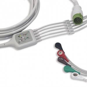 Wego ECG Cable With 5 Leadwires AHA G5198S