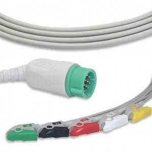 Xakamaynta Medtronic-Physio ECG Cable oo leh 5 Leadwires IEC G5215P