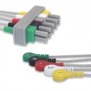 Mennen ECG Leadwire 5 Leadwire, IEC, Snap G522MN