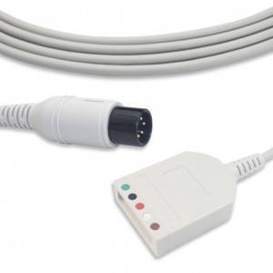 Kinatibuk-ang 6P ngadto sa MD ECG Trunk Cable, AHA G5241MD-B