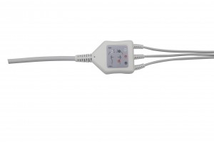 Veterinární kabel EKG s plochým připojením Clip kompatibilní s Contec C80Vet GA3140V