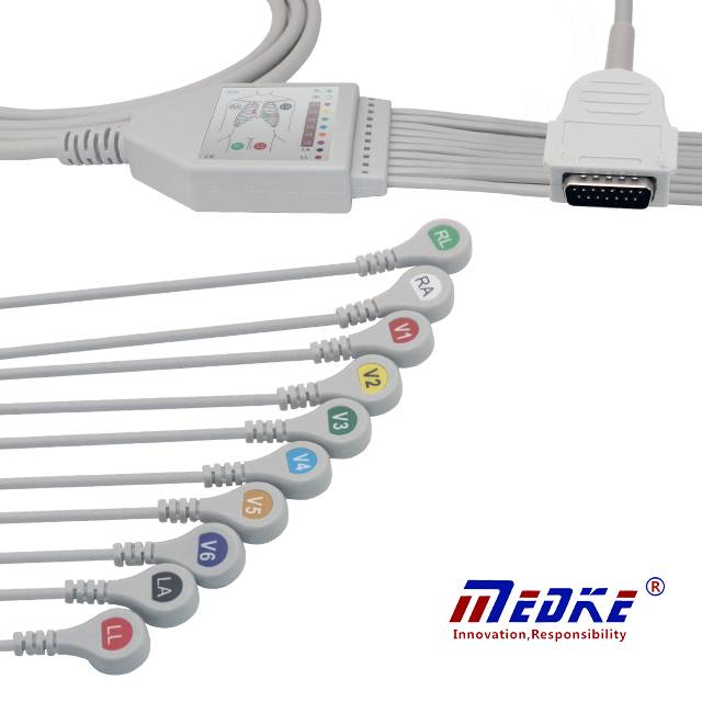 Burdick EKG Cable , AHA, Fixed Snap K1102S Featured Image