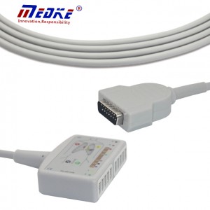 GE-Marquette EKG magistral kabeli 10 yoki 12 simli AHA, K1106MQ