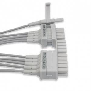 Cables conductores para EKG de 10 derivaciones Mortara AHA, K114MT