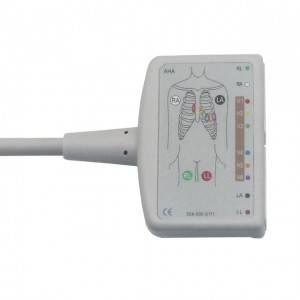GE-માર્કેટ EKG ટ્રંક કેબલ 10 અથવા 12 લીડ્સ IEC, K1206MQ સાથે