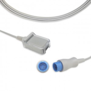 Biolight 9pin туташтыргычы Digital Spo2 адаптер кабели 2.2m P0205J