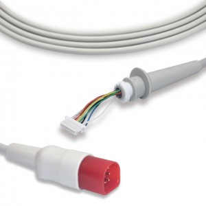 Philips-HP Fetal Monitor Probe 8pin D Shape 4mm Transducer Repair Cable VB0014