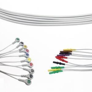 Juego de cables conductores normales DIN 1.5, 10 conductores, a presión, AHA