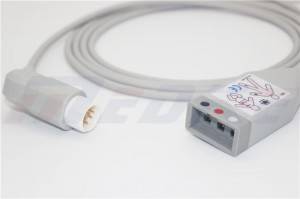 Philips ECG Trunk Kabel Compatibel M1500A