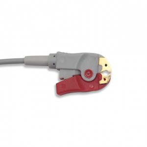 Generelt/AAMI 6-pinners EKG-kabel med 3 ledninger, rett kontakt, AHA, G3140P