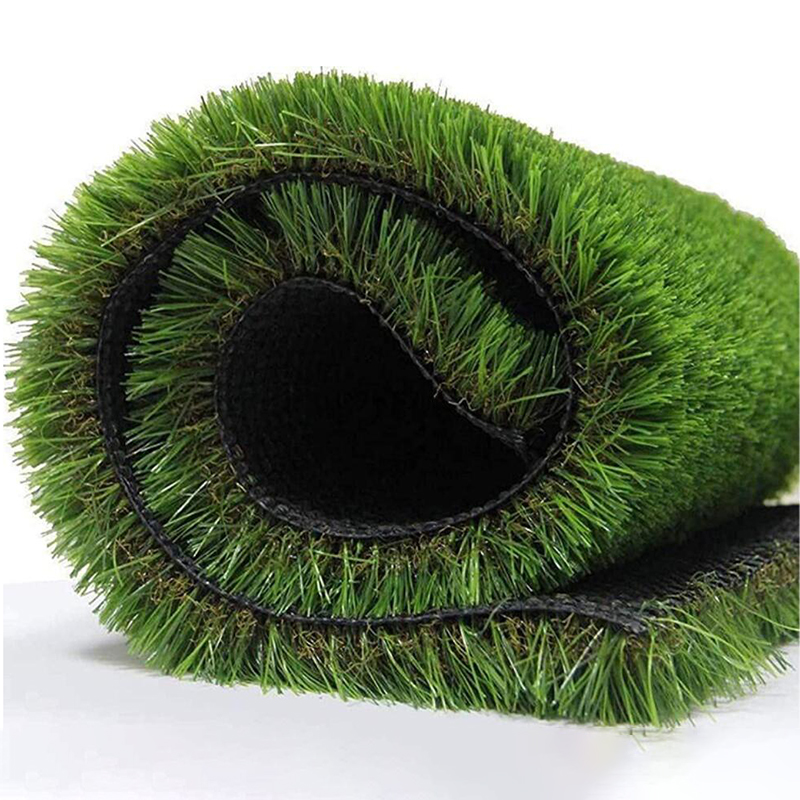 Chinese manufacturer green decor lawn garden landscape plastic fake faux grass carpet mat synthetic turf price artificial grass-1