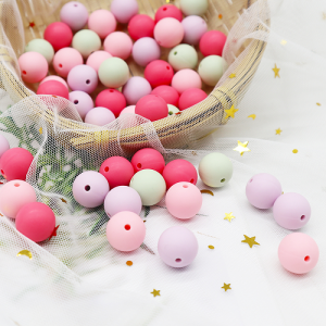 25mm Wooden Beads Supplier –  BPA Free Baby Silicone Beads Wholesale | Melikey – Melikey Silicone