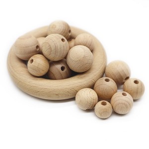 16mm round wooden beads wooden teething beads | Melikey